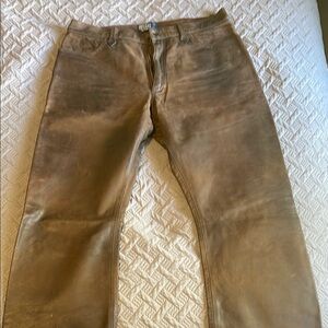 Polo by Ralph Lauren Brown Leather  Pants